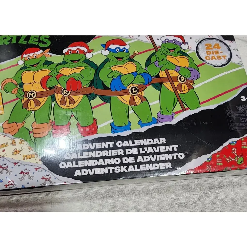 Ninja turtles Christmas Advent calendar 24 Die-cast Nano metalfigs 1:1